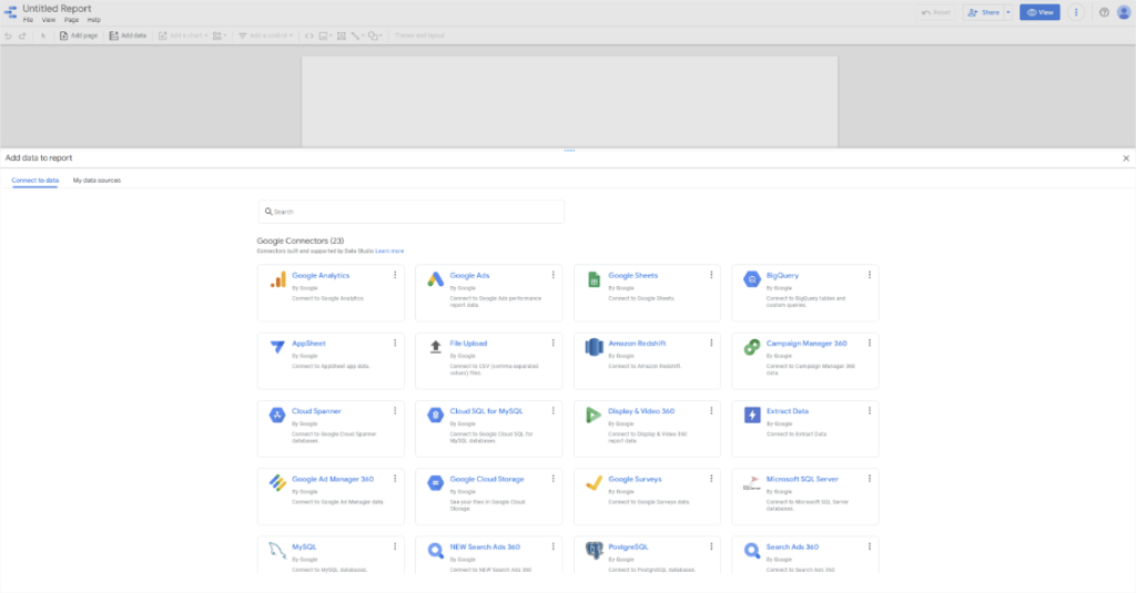 data studio connectors