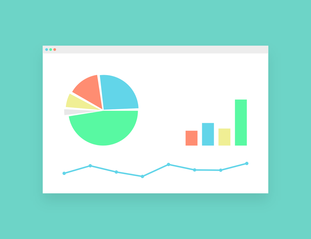 A cartoon depicting a simplified Data Analytics Dashboard. 