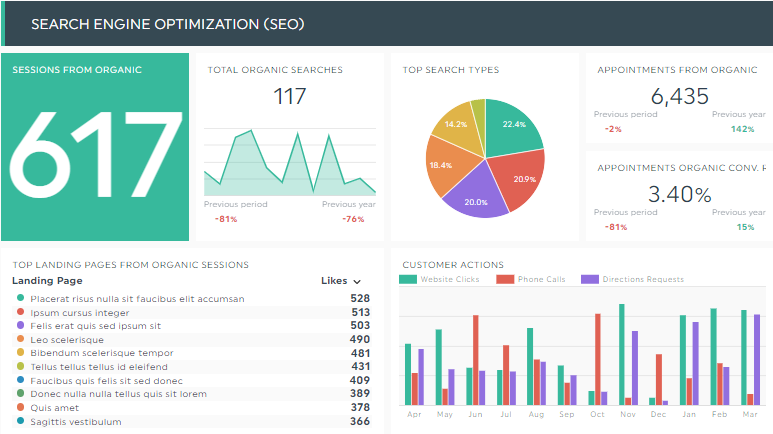 Veterinary Report Template by DashThis | byMarketers