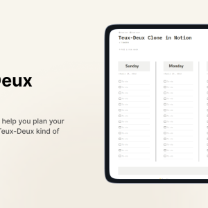 Teux-Deux Clone in Notion