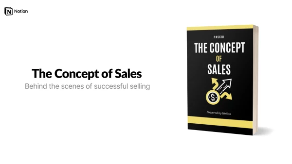 The Concept of Sales - Behind The Scenes of Succesful Selling