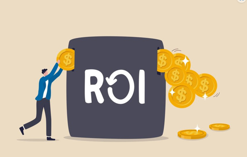 A cartoon showcasing the phenomenon of Return on Investment (ROI)