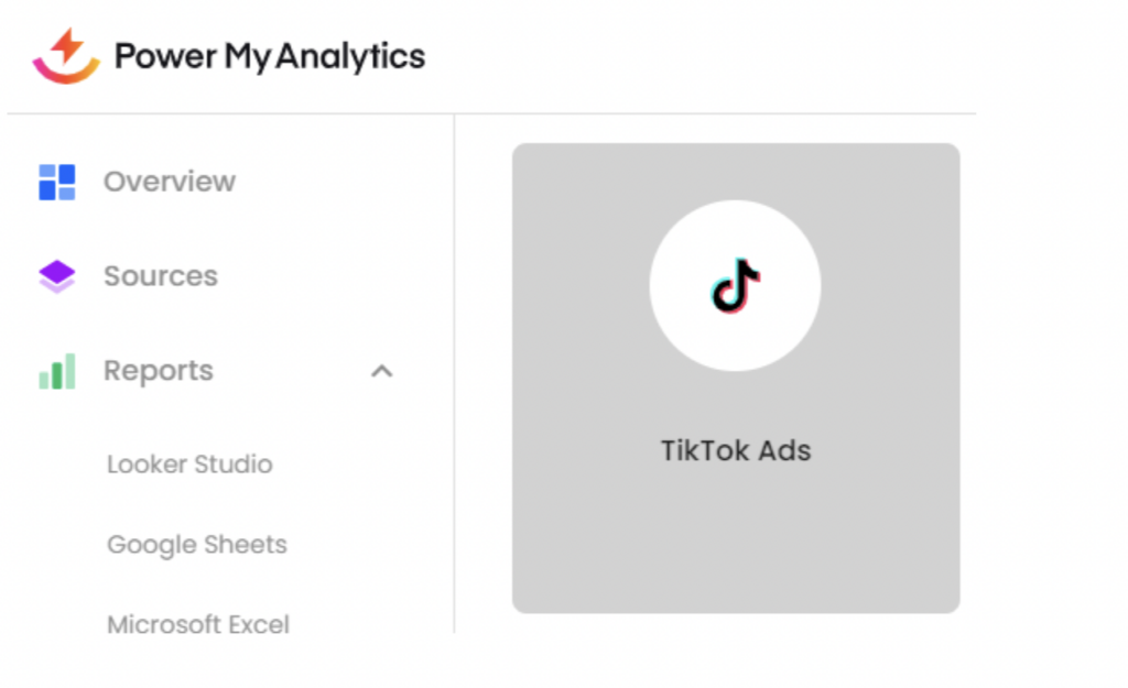 Power My Analytics integration with TikTok. 